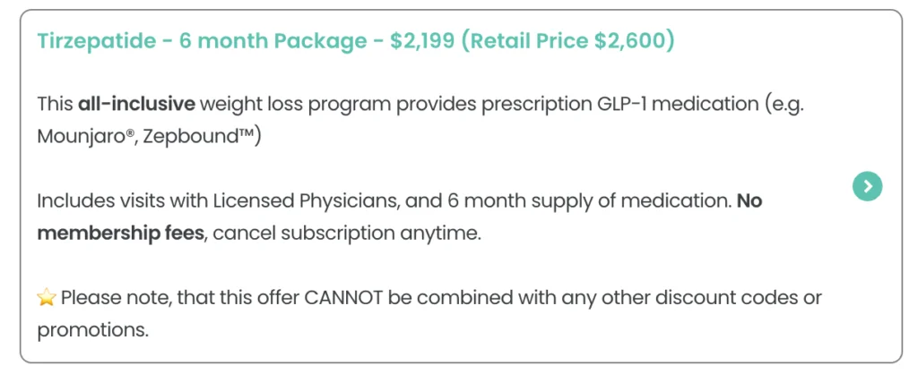 6-Month Package of Tirzepatide