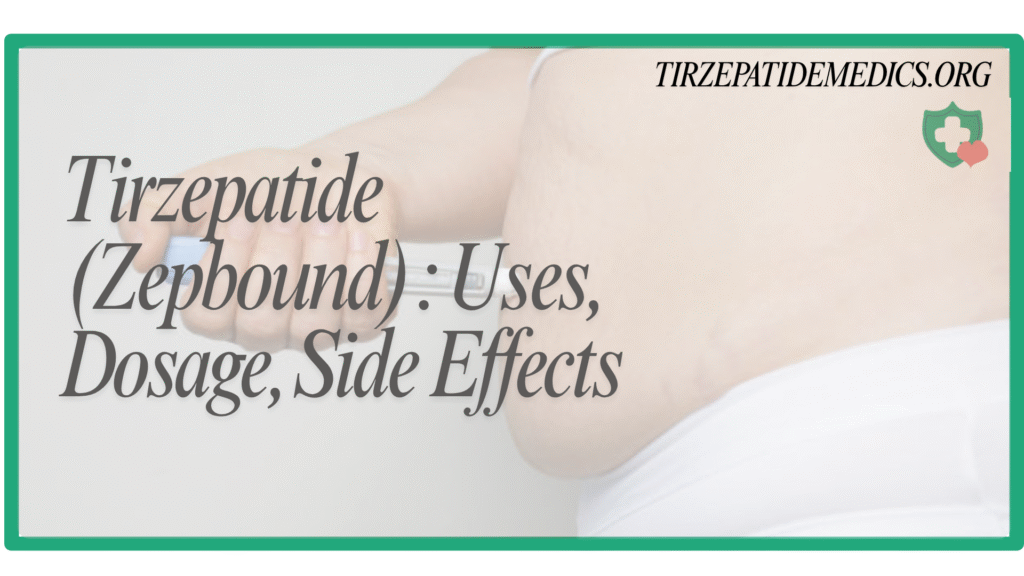 Tirzepatide (Zepbound) Uses, Dosage, Side Effects